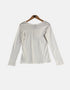 White long sleeve t shirt FM